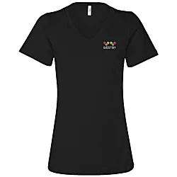 Bella+Canvas Relaxed V-Neck T-Shirt - Ladies’ - Embroidered