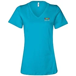 Bella+Canvas Relaxed V-Neck T-Shirt - Ladies’ - Embroidered