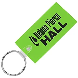 Large Rectangle Soft Keychain - Translucent