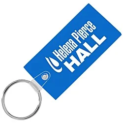 Large Rectangle Soft Keychain - Translucent