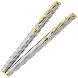 Waterman Hemisphere Rollerball Metal Pen - Stainless Steel