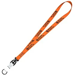 Mix and Match Smooth Nylon Lanyard - 3/4" - 38" - Metal Split Ring
