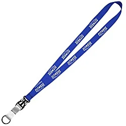 Mix and Match Econ Polyester Lanyard - 3/4" - 38" - Metal Split Ring