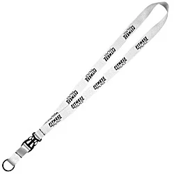 Mix and Match Econ Polyester Lanyard - 3/4" - 38" - Metal Split Ring