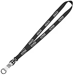 Mix and Match Econ Polyester Lanyard - 3/4" - 38" - Metal Split Ring