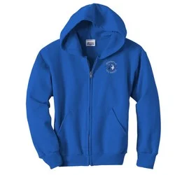 Hanes ComfortBlend Full-Zip Sweatshirt - Youth - Embroidered