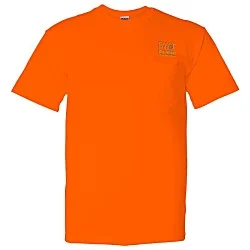 Gildan 5.5 oz. DryBlend 50/50 Pocket T-Shirt - Embroidered - Colors