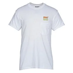 Gildan 5.5 oz. DryBlend 50/50 Pocket T-Shirt - Embroidered