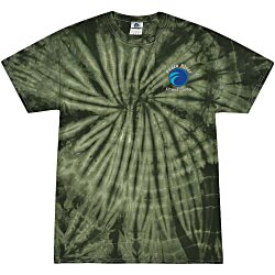 Tie-Dye T-Shirt - Tonal Spider - Embroidered