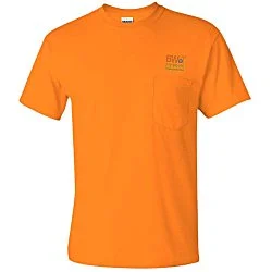 Gildan 6 oz. Ultra Cotton Pocket T-Shirt - Colors - Embroidered
