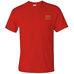 Gildan 6 oz. Ultra Cotton Pocket T-Shirt - Colors - Embroidered