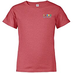5.2 oz. Cotton T-Shirt - Youth - Embroidered