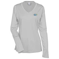 Contender Athletic LS V-Neck T-Shirt - Ladies' - Embroidered