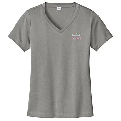 Contender Athletic V-Neck T-Shirt - Ladies' - Embroidered