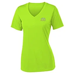 Contender Athletic V-Neck T-Shirt - Ladies' - Embroidered