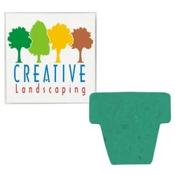 Plant-A-Shape Flower Seed Packet - Flower Pot