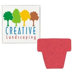 Plant-A-Shape Flower Seed Packet - Flower Pot