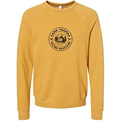 Bella+Canvas Solid Sponge Fleece Raglan Crewneck - Screen