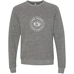 Bella+Canvas Solid Sponge Fleece Raglan Crewneck - Screen