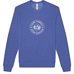 Bella+Canvas Solid Sponge Fleece Raglan Crewneck - Screen