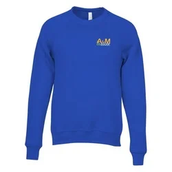 Bella+Canvas Solid Sponge Fleece Raglan Crewneck - Embroidered