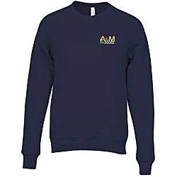 Bella+Canvas Solid Sponge Fleece Raglan Crewneck - Embroidered