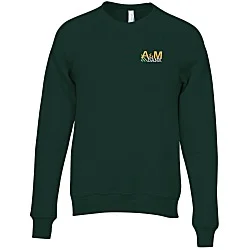 Bella+Canvas Solid Sponge Fleece Raglan Crewneck - Embroidered