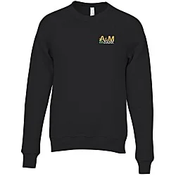 Bella+Canvas Solid Sponge Fleece Raglan Crewneck - Embroidered