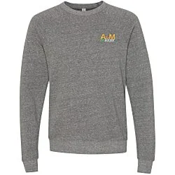 Bella+Canvas Solid Sponge Fleece Raglan Crewneck - Embroidered