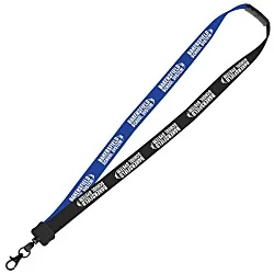 Two-Tone Cotton Lanyard - 7/8" - Metal Lobster Claw