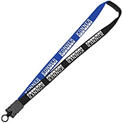 Two-Tone Cotton Lanyard - 7/8" - Snap Buckle Release