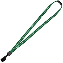 Lanyard with Neck Clasp - 5/8" - 32" - Large Metal Bulldog Clip