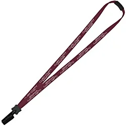 Lanyard with Neck Clasp - 5/8" - 32" - Plastic Bulldog Clip