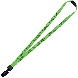 Lanyard with Neck Clasp - 5/8" - 32" - Plastic Bulldog Clip