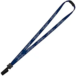Lanyard with Neck Clasp - 5/8" - 32" - Plastic Bulldog Clip