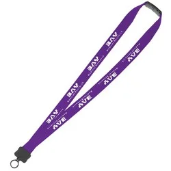 Lanyard with Neck Clasp - 7/8" - 32" - Plastic O-Ring