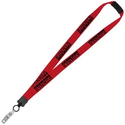 Lanyard with Neck Clasp - 7/8" - 32" - Snap with Metal Bulldog Clip