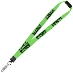 Lanyard with Neck Clasp - 7/8" - 32" - Snap with Metal Bulldog Clip