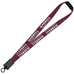 Lanyard with Neck Clasp - 7/8" - 32" - Snap Buckle Release