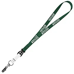 Mix and Match Smooth Nylon Lanyard - 3/4" - 38" - Metal Bulldog Clip
