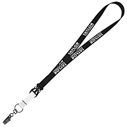Mix and Match Smooth Nylon Lanyard - 3/4" - 38" - Metal Bulldog Clip