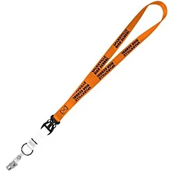 Mix and Match Smooth Nylon Lanyard - 3/4" - 38" - Snap with Metal Bulldog Clip
