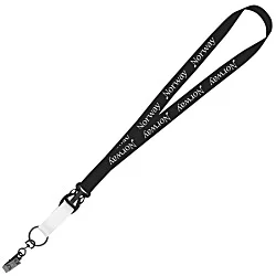 Mix and Match Econ Polyester Lanyard - 3/4" - 38" - Metal Bulldog Clip