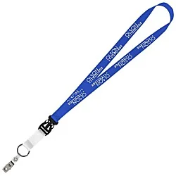 Mix and Match Econ Polyester Lanyard - 3/4" - 38" - Snap with Metal Bulldog Clip