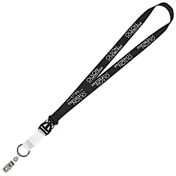 Mix and Match Econ Polyester Lanyard - 3/4" - 38" - Snap with Metal Bulldog Clip