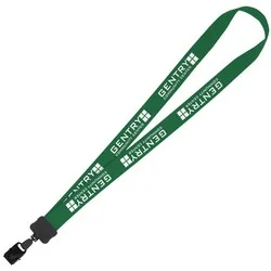 Lanyard - 7/8" - 32" - Large Metal Bulldog Clip