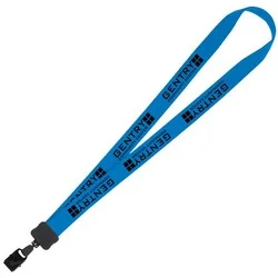 Lanyard - 7/8" - 32" - Large Metal Bulldog Clip