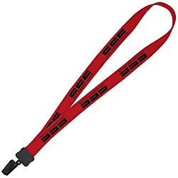 Lanyard - 7/8" - 32" - Plastic Bulldog Clip