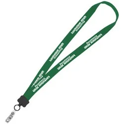 Lanyard - 7/8" - 32" - Snap with Metal Bulldog Clip