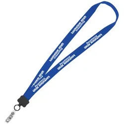 Lanyard - 7/8" - 32" - Snap with Metal Bulldog Clip